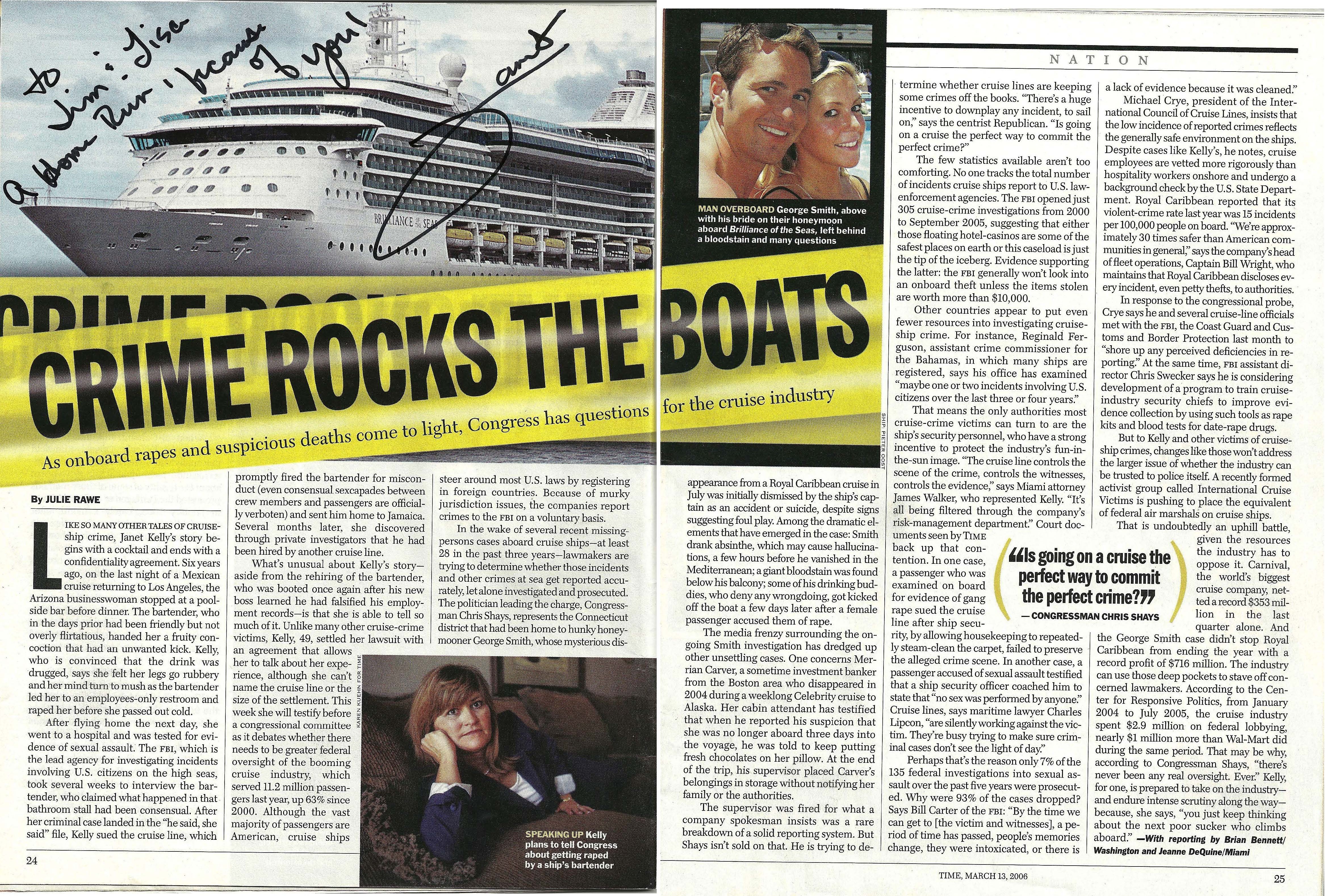 Crime Rocks the Boats - Cruise Ship Crime 