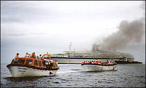 Cruise Ship Fire - Sun Vista
