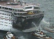 Cruise ship fire
