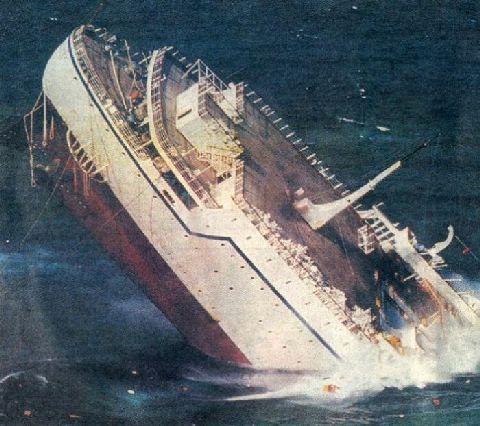 Cruise Ship Sinking - Oceanos