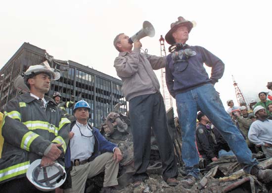 President Bush - Ground Zero - The Right Image