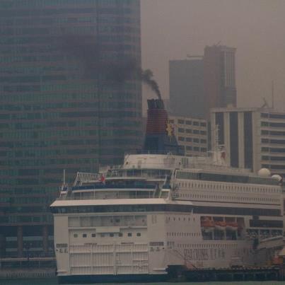 Hong Kong Cruise ship air Pollution