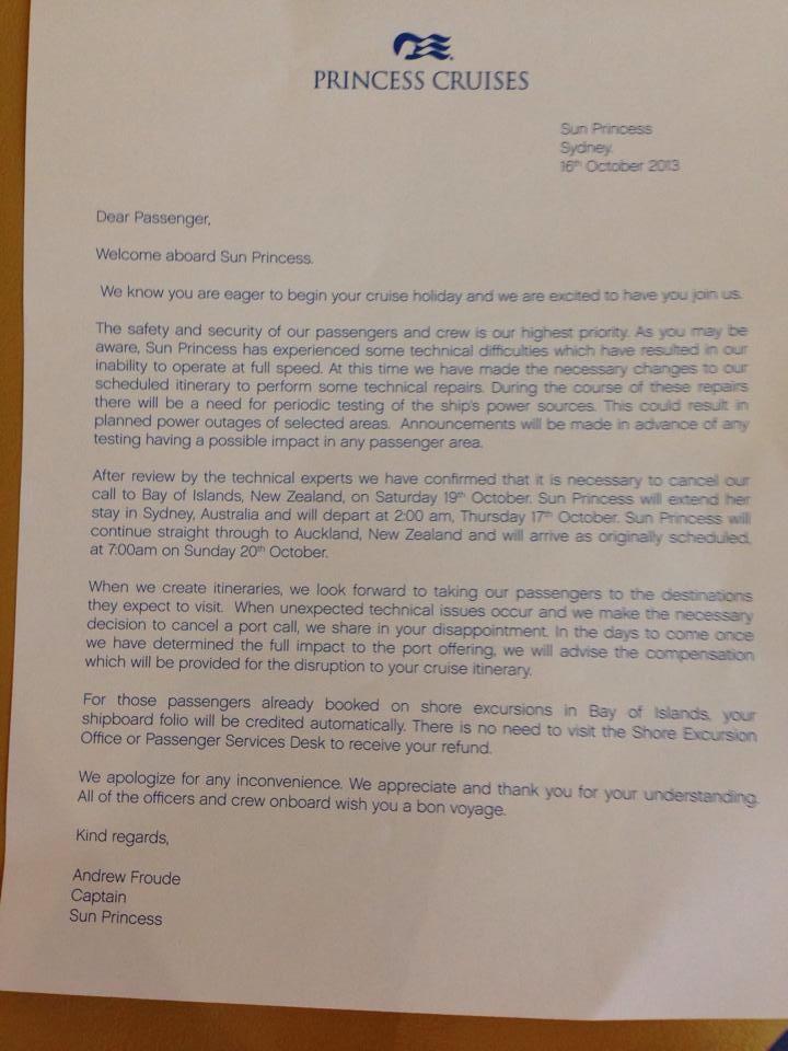 Sun Princess Cruise Ship