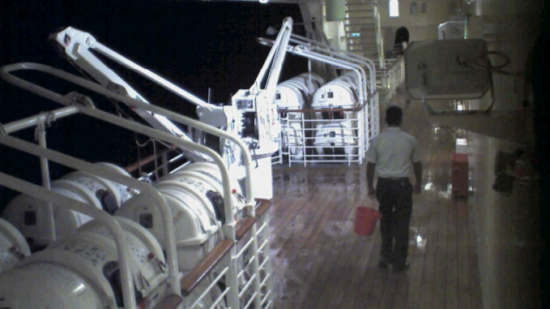 Vidion of the Seas (Red Bucket) Overboard