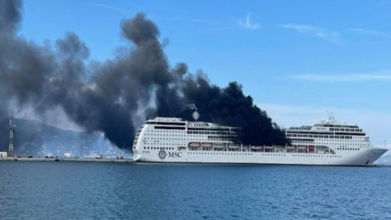 MSC Lirica Fire